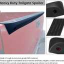 ECOTRIC Tailgate Cap Top Protector Molding Spoiler Cover Compatible with 2007-2013 Chevy GMC Silverado Sierra 1500 2007-2014 2500 3500 Replacement for 25844299 GM1904104