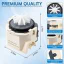 00631200 631200 Dishwasher Drain Pump Replacement for Bosch 300 500 800 Series, Upgraded 9 Blade Impeller Motor Replaces 00631200 631200 AP5972147 PS11704799, Drainage Pump for Dishwashers