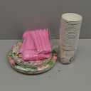 Safari Birthday Supplies Tableware Girl - Safari Jungle Baby Shower Party Decorations Include Plates, Cups, Napkins, Tableware, Wild Birthday Baby Shower Decorations | 24 Guests