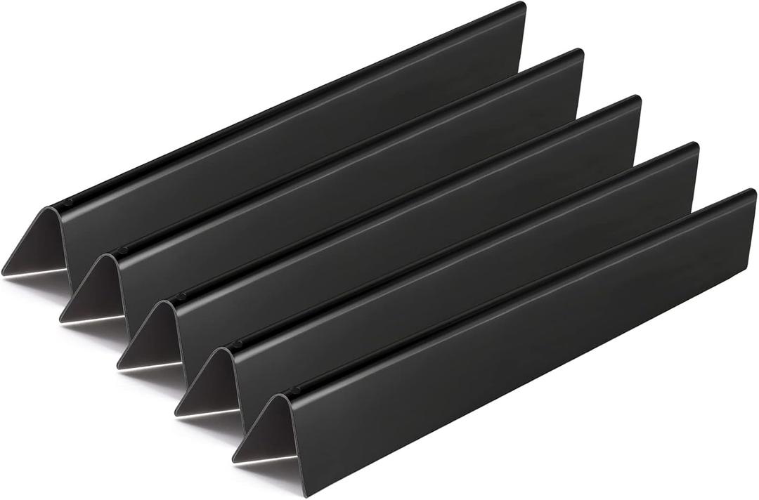 Hiorucet 22.5-Inch Durable Flavorizer Bars for Weber Spirit E-310, Genesis Silver/Gold B & C, Spirit 300 Series (Side-Mounted Control) Grill Parts, Porcelain-enameled (5-Pack)