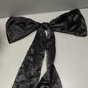 Giant Large Satin Ribbon Bow,25x40inch,Big Giant Bow for Coquette Room Decor,Wedding Birthday Party Backdrop Wall Christmas Tree Decoration (Black) (1PCS)