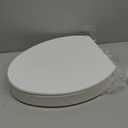 KOHLER 25875-0 Hyten 3" Height, Elevated Soft Close Elongated Toilet Seat, Contoured Seat with Grip-Tight Bumpers, Quick-Attach Hardware, No Slam Toilet Seat, White