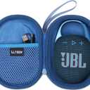 LTGEM Case Compatible with JBL Clip 4/5 Ultra Portable Waterproof Dustproof Bluetooth Speaker, Blue