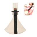 Baby Sling Carrier for Infants and Toddlers 6-36 Months (10-30 lbs), Lightweight & Breathable Cotton Hip Shoulder Carrier-Adjustable, Easy-to-Wear Side & Front Carry Toddler Sling (Beige)