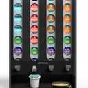 LifeMoreasy K Cup Holder Creative Coffee Pods Storage Stand Vending-Style K Pod Dispenser K Cup Organizer for 28 Pods