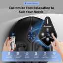 Shiatsu Foot Massager with Heat,Vibration,Air Compression and Deep Kneading for Plantar Fasciitis, Neuropathy,Improve Foot Wellness,Gifts for Women & MenBlack