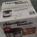Hamilton Beach Digital Programmable Rice Cooker & Food Steamer, with Slow Hard-Boiled Egg Functions, Egg/Steam Tray, Small & Compact, 6 Cups Cooked (3 Uncooked), Stainless Steel (37524)