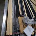 VECELO Queen Bed Frame with Upholstered Wingback Headboard, Heavy-Duty Platform Bedframe with Charging Station, Wooden Slats, No Box Spring Needed, Light Grey