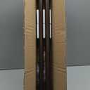 28-48 Inches Curtain Rods for Window, Vimayta 1 Inch Diameter Drapery Rod with Resin Finials, Ideal Adjustable Heavy Duty Single Curtains Rod for Bedroom, Living Room Decoration, Dark Bronze