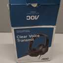 AOC USB Headset with Microphone for PC, Over-Ear Wired Headphones with Mic, Noise-Cancelling Boom, 40mm Audio Drivers, USB-A/C Compatibility for Office, Call Centers & Online Meetings (Black)