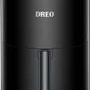 DREO Air Fryer - 100 to 450, 4 Quart Hot Oven Cooker with 50 Recipes, 9 Cooking Functions on Easy Touch Screen, Preheat, Shake Reminder, 9-in-1 Digital Airfryer, Black, 4L (DR-KAF002)