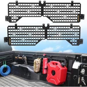 Trumgeta Heavy-Duty Side Bed MOLLE Panel Fit for 2007-2021 Toyota Tundra, Military-Grade Aluminum Truck Bed Storage Panel, 300lbs Load Capacity