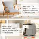 2 x Furniture Sliders for Carpet Furniture Glides Furniture Moving Pads Chair Sliders for Carpet with Self-Stick Adhesive RUSIDO 1 Inch 20pcs Beige