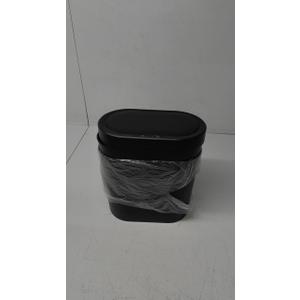 jinligogo 2 Pack 5 Gallon Bathroom Trash Can with Lid, Automatic Motion Sensor Black Trash Can, Touchless Slim Waterproof Garbage Bin for Kitchen, Bedroom, Office, and Bathroom