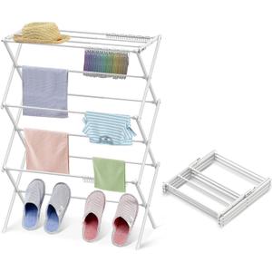 Clothes Drying Rack Household Indoor, Foldable Drying Rack Clothing for Laundry - 40" x 28.8" x 14.2", Space Saving Indoor & Outdoor, Pure White-1pack