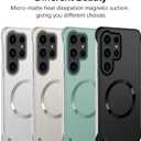 Ultra Slim Case for Samsung Galaxy S26 Ultra Case with Magnetic [Borderless - Original Touch] Matte Slim Phone Case with Mag-Safe, Anti-Fingerprint Cover for Samsung S26 Ultra 5G (Black)