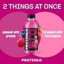Protein2o Hydration Drink - 2-in-1 Liquid Clear Whey Protein Isolate and Electrolyte Drink - 20g Protein, Vitamins B5, B6 - Post-Workout Recovery - 16.9 Fl Oz - 12 Count Mixed Berry (EXP 10/31/27)
