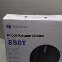 Proscenic 850T Robot Vacuum Cleaner with Mop,3000Pa Strong Suction Robotic Vacuum with Mop, Wifi/App/Alexa/Remote Control, Automatic Self-Charging,Ideal for Pet Hair,Hard Floor&Carpet,7.3cm Thin,Blac