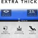 Large Workout Mat - 10mm Extra Thick Exercise Mat & Wide Yoga Mat, 72"x32" | Carry Bag Included, Non-Slip Textured TPE, Reversible Design, Home Workouts, Pilates, HIIT and Stretching