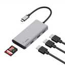 Belkin USB-C Hub, 5-in-1 MultiPort USB-C Docking Station for MacBook & Windows w/ 4K HDMI 1.4, 2x USB-A 3.1, SD 3.0, & Micro SD 3.0, & 5Gbps Data Transfer for Home, Office, & Travel, PVC002