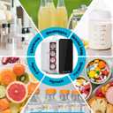 Antarctic Star Compact Mini Fridge, 10L Portable Small Refrigerator, 2.6 Gal Mini Fridge with AC/DC Adapters, Small Cosmetics Cooler for Beverage, Food, Makeup, Bedroom, Office, Dorm, White