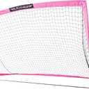 Franklin Sports Blackhawk Backyard Soccer Goal - Portable Pop Up Soccer Nets - Youth + Adult Folding Indoor + Outdoor Goals - Multiple Sizes + Colors - Perfect for Games + Practice (Pink)