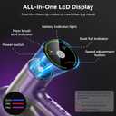 Cordless Vacuum Cleaner,Vacuum Cleaner for Home with Brushless Motor,Lightweight Stick Vacuum with Self-Standing and Touch Screen,Hardwood Floor Vacuum for Pet Hair,Carpets,Tile (Eggplant Purple)