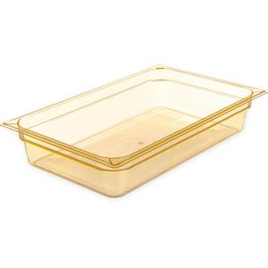 Carlisle FoodService Products 10401B13 StorPlus High Heat Food Pan, 4" Deep, Full Size, Amber