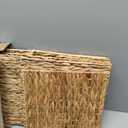 Wicker Storage Basket Foldable Hyacinth Storage Box Set of 2, 12x12x12 Inch - Handmade Woven Basket for Closet,Shelf Organization & Decor