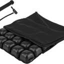 Air Inflatable Wheelchair Cushion, Pressure Relief Seat Cushion for Tailbone and Sciatica Pain, Portable Air Seat Pad with Pump- for Car, Office and Home (L - 18"*18")