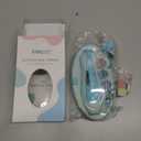 Fansidi Baby Nail Trimmer Electric, Easy & Safe Nail File for Newborn Infant Toddler, Whisper-Quiet Nighttime Use, 4-Stage Age-Matched Grinding Heads, LED Light, 18-Piece Kit, Blue, Baby Shower Gift