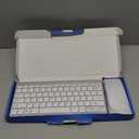 Wireless Keyboard and Mouse Combo, Compact Quiet Wireless Keyboard and Mouse Set 2.4G Ultra-Thin Sleek Design for Windows, Computer, Desktop, PC, Notebook, Laptop (GHKM03 Silver White)