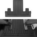 for 2018-2024 Ford Expedition Max/Lincoln Navigator L 7 Seater Floor Mats 3 Row Trunk Cargo Liners Backrest Mat Set TPE Protection Mat Accessories (Only for 7seat, Fit MAX Or L)