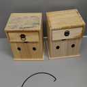 Carpenter Bee Traps for Outside 2PACK– Durable, Weather-Resistant, Eco-Friendly Wooden Wasp Trap for Outdoor Use