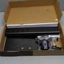 Single LCD Computer Monitor Free-Standing Desk Stand Mount Riser for 13 inch to 32 inch screen with Swivel, Height Adjustable, Rotation, Vesa Base Stand Holds One (1) Screen up to 77Lbs(HT05B-001)) (Black)