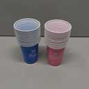 Reallnaive Baby Shower Gender Reveal Party Favors Games Supplies Ideas Including 16 Oz 30 Team Boy or Girl Reusable Plastic Cups 8 Balls and Pen for Guests Baby Shower Party Supplies