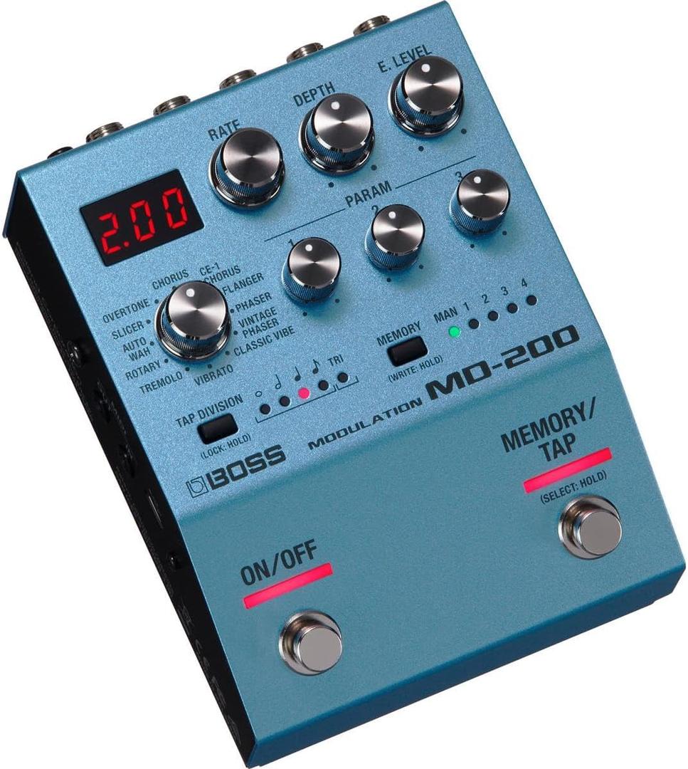BOSS MD-200 Premium Quality Modulation Guitar Pedal, Blue (MD-200) (Compact)