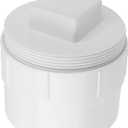 4" PVC Sewer Cleanout Adapter with Plug Pipe Fitting, PVC DWV Flush Sewer Cleanout Cap for Outdoor Garden, RVs Sewer or Drainage Piping Connect System