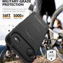 Magnetic for iPhone air Case with Stand[Compatible with MagSafe] Slim Invisible Kickstand, Protective Anti-Fingerprint Phone Cove for iPhone air Case 6.5, Black