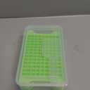 Mini Ice Cube Tray for Freezer: FDDBI Small Ice Trays for Freezer with Bin - 1174PCS Easy Release Nugget Ice Tray - Crushed Ice Tray with Container (Bright Green)