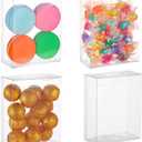 BENECREAT 30PCS 4.2x3.3x1.5inch Clear Wedding Favor Boxes PVC Rectangle Gift Wrapping Box for Candy Chocolate Party, Festival Gift Packaging (Transparent)