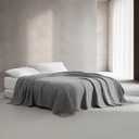 Calvin Klein - Queen Coverlet, Cotton Jacquard Bedding, Garment Washed Home Decor for Soft & Relaxed Feel (Graphite, Queen)