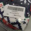 Christmas Onesie Pajamas Family Vacation Novelty One-piece Hooded Matching PJs Allover Pattern Sleepwear Nightwear (S)