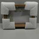 MUYE 5x7 Floating Frame Set Of 2, Double Glass Rustic Photo Frame For Wall Hanging Or Tabletop Standing, Also Display 4x6 Or 3x5 Photo For Floating Effect,Natural