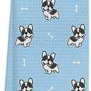 Pack of 2, TUNW Bread Towel,Tea Towels for Baking,Kitchen Towels for Bakers,Hand Towels for Kitchen,Waffle Weave Towel,Croissant Definition Towels 16x24 Inch