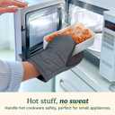 Cuisinart Mini Oven Mitts, 2-Pack, Neoprene Grip, Heat Resistant 350F | Cotton-Lined, Non-Slip Neoprene Palm, Ambidextrous Design, Ideal For Smaller Hands And Everyday Cooking
