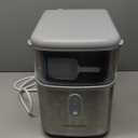 Frigidaire Countertop Crunchy Chewable Nugget Ice Maker, Compact, 33lbs per Day, Metallic Finish