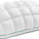 YOUR MOON Fluffy Support Bed Pillow Queen Size, Super Soft Premium Down-Alternative Filling for Sleeping, Luxury Hotel Quality Bed Pillows for Side Sleeper (White) (Queen (Pack of 1))