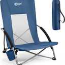 Portal Low Beach Chair for Adults, 350 Lbs Weight Capacity Sand Chair