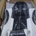 GTPLAYER Gaming Chair, Computer Chair with Footrest and Lumbar Support, Height Adjustable Game Chair with 360-Swivel Seat and Headrest and for Office or Gaming (Snow White)